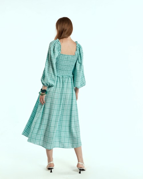 SIXDO Woven Flared Dress